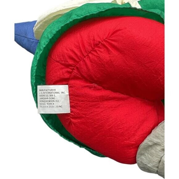 J.S. Vintage Christmas Elf Nylon Parachute Plush Stuffed Toy - Picture 7 of 7